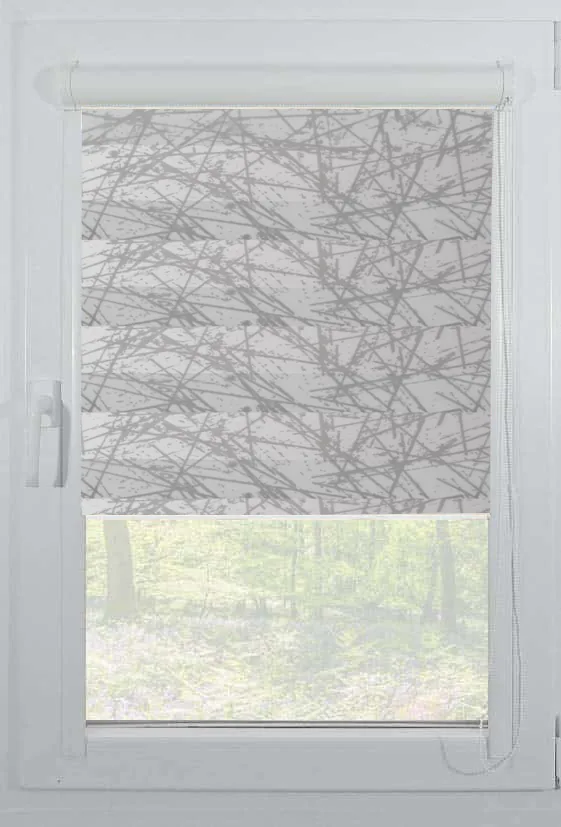 roleta zebra casetata elegance t31 v6 gri Rolete Zi Noapte Elegance T31 V6 Gri Casetat - Rulouri Zebra Day Night Satinat Imprimeu Abstract cu Caseta