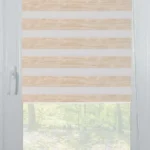 Rolete Zi Noapte Elite H1 V4 Crem / Bej Casetat - Rulouri Zebra Day Night Textură Melanj Natural cu Caseta