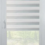 Rolete Zi Noapte Elite H4 V10 Alb / Bleu Casetat - Rulouri Zebra Day Night Gradient Degrade cu Caseta