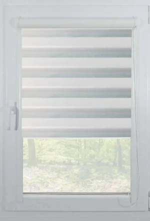 Rolete Zi Noapte Elite H4 V10 Alb / Bleu Casetat - Rulouri Zebra Day Night Gradient Degrade cu Caseta
