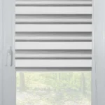 Rolete Zi Noapte Elite H5 V5 Gri Argintiu Casetat - Rulouri Zebra Day Night Gradient Satinat cu Caseta