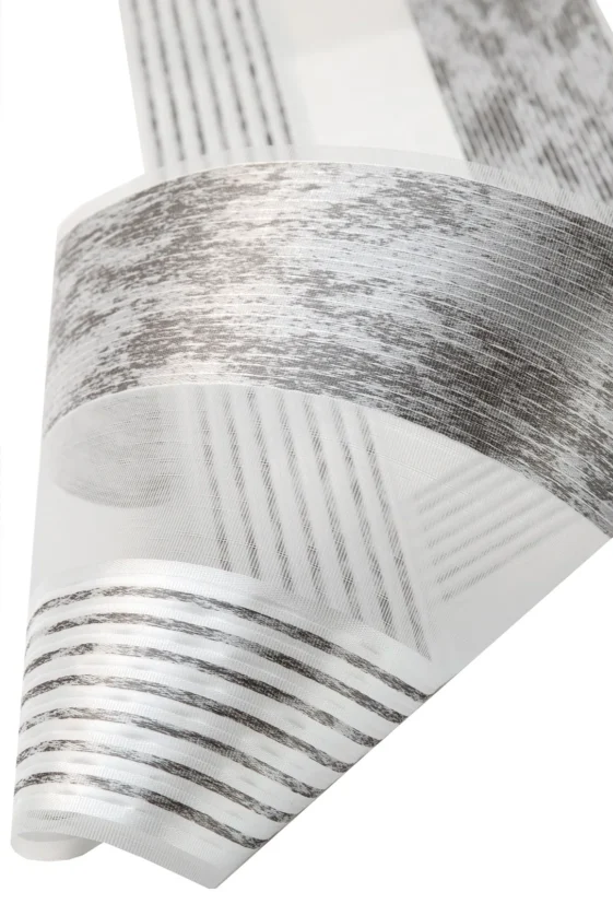 Rolete Zi Noapte Elegance H1 V1 Gri Argintiu - Rulouri Zebra Day Night Satinat Imprimeu Abstract