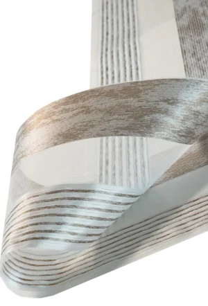 Rolete Zi Noapte Elegance H1 V4 Bej / Auriu - Rulouri Zebra Day Night Satinat Imprimeu Abstract