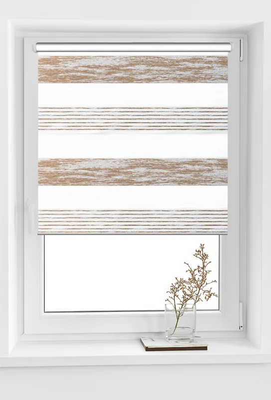 roleta zebra elegance h1 v4 bej auriu Rolete Zi Noapte Elegance H1 V4 Bej / Auriu - Rulouri Zebra Day Night Satinat Imprimeu Abstract