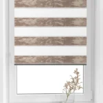 Rolete Zi Noapte Elegance H2 V8 Bej / Taupe - Rulouri Zebra Day Night Satinat Efect Marmorat