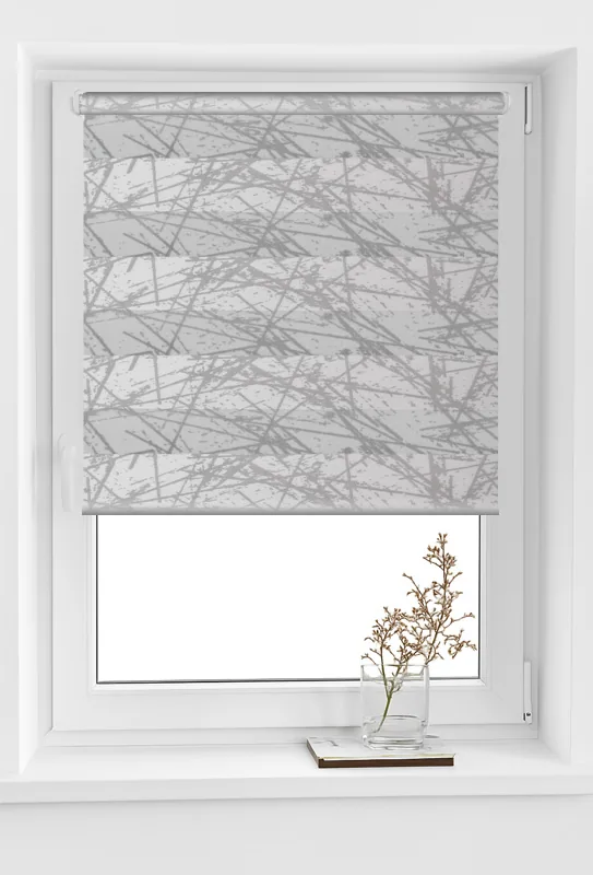 roleta zebra elegance t31 v6 gri Rolete Zi Noapte Elegance T31 V6 Gri - Rulouri Zebra Day Night Satinat Imprimeu Abstract