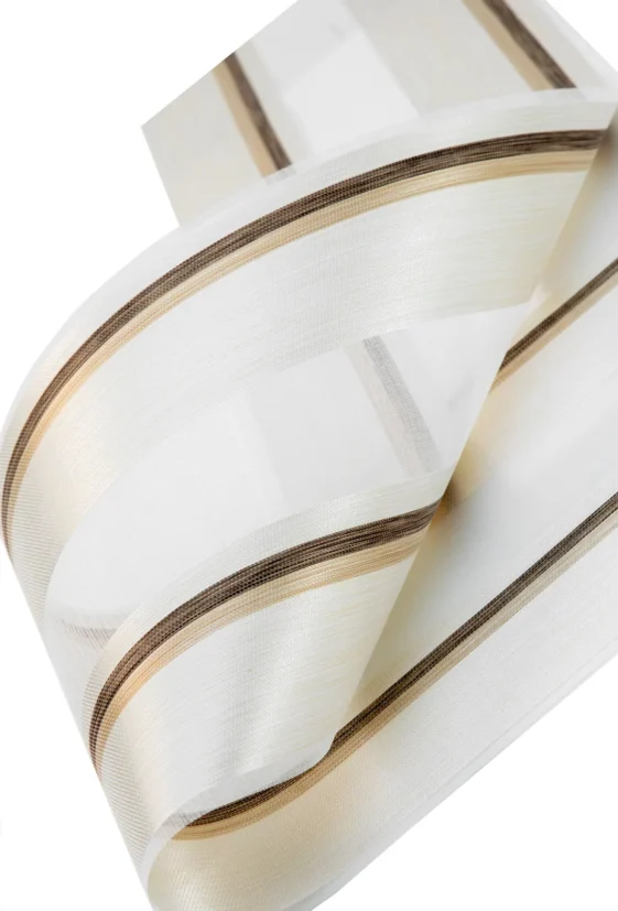 Rolete Zi Noapte Elite H2 V11 Crem / Maro - Rulouri Zebra Day Night Imprimeu Dungi Fine