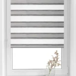 Rolete Zi Noapte Elite H3 V9 Antracit / Gri - Rulouri Zebra Day Night Imprimeu Dungi Fine