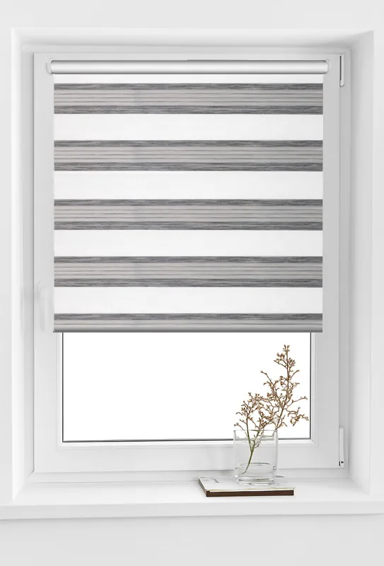 roleta zebra elite h3 v9 antracit gri Rolete Zi Noapte Elite H3 V9 Antracit / Gri - Rulouri Zebra Day Night Imprimeu Dungi Fine