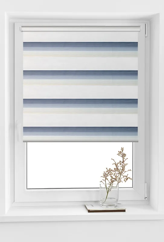 roleta zebra elite h4 v11 albastru bej Rolete Zi Noapte Elite H4 V11 Albastru / Bej - Rulouri Zebra Day Night Gradient Degrade