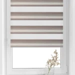 Rolete Zi Noapte Elite H5 V3 Bej / Taupe - Rulouri Zebra Day Night Gradient Satinat